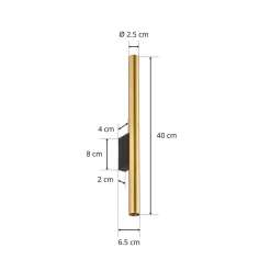 Væglampe Laser, messing