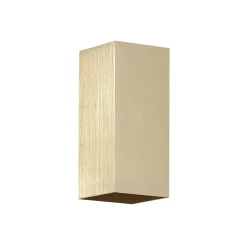 Væglampe London Square, guldfarvet, højde 15 cm, 2 lyskilder