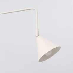 Væglampe LYS, beige, Ø 14 cm, metal, stik, E14