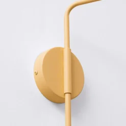 Væglampe LYS, guldfarvet, Ø 14 cm, metal, stik, E14