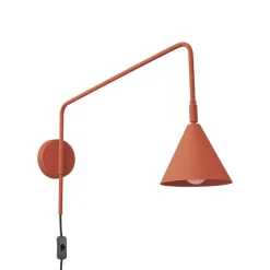 Væglampe LYS, okker, Ø 14 cm, metal, stik, E14