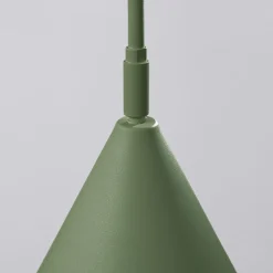 Væglampe LYS, olivengrøn, Ø 14 cm, metal, stik, E14