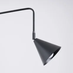 Væglampe LYS, sort, Ø 14 cm, metal, stik, E14