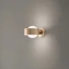 Væglampe Mado, opalglas/messing, 1 lyskilde