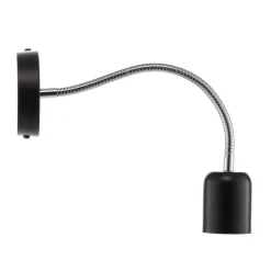 Væglampe Maxi med fleksibel arm, sort