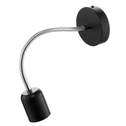 Væglampe Maxi med fleksibel arm, sort