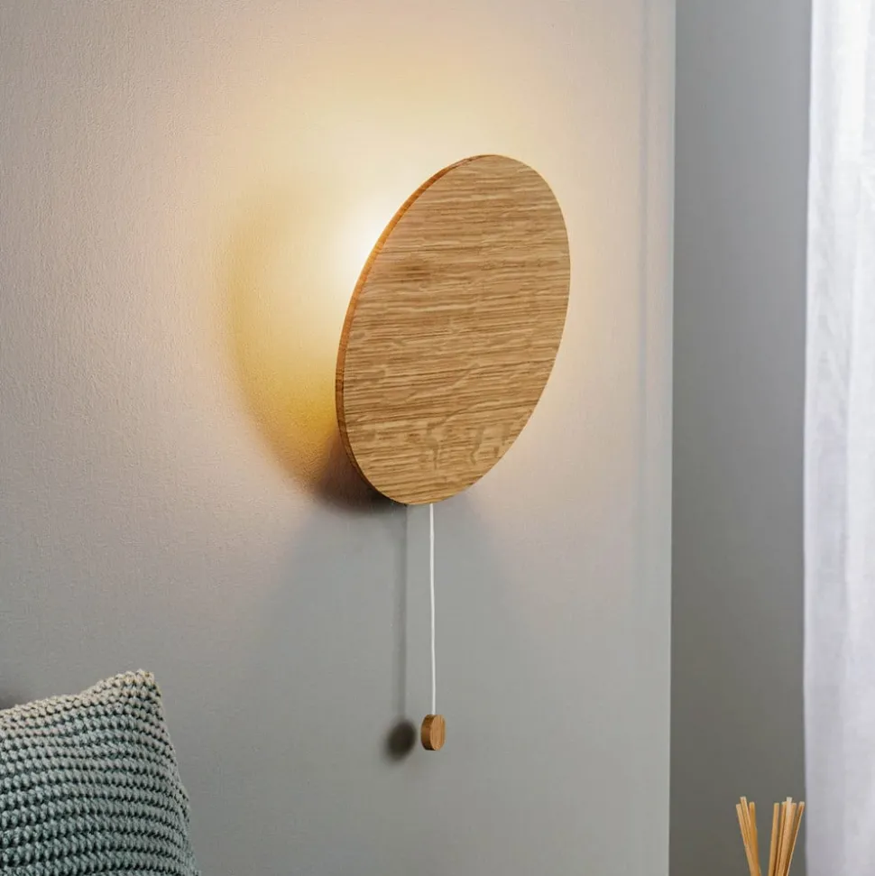 Væglampe Minimal i egetræ