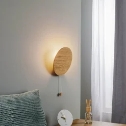 Væglampe Minimal i egetræ