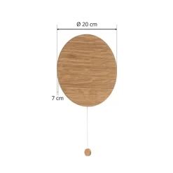 Væglampe Minimal i egetræ