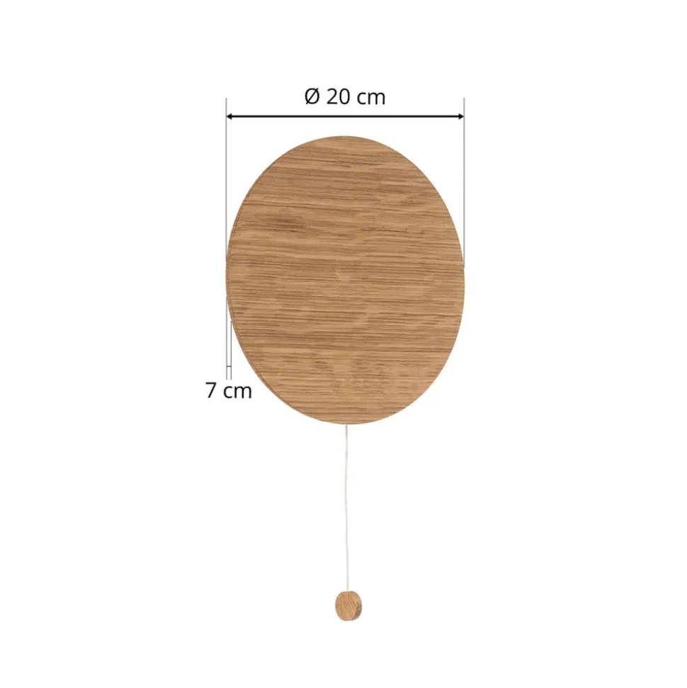 Væglampe Minimal i egetræ