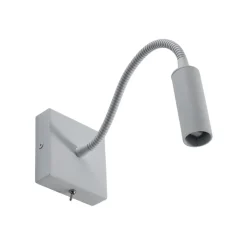 Væglampe Ojos, hvid, læselampe, justerbar, 33 cm, G9