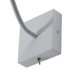 Væglampe Ojos, hvid, læselampe, justerbar, 33 cm, G9