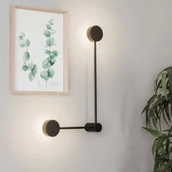 Væglampe Orbit II 20/40, sort, 2 lyskilder