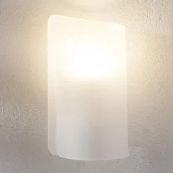 Væglampe Papiro, satineret