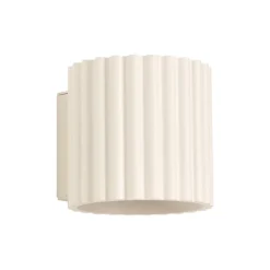 Væglampe RIBLA, beige, Ø 10 cm, metal, G9