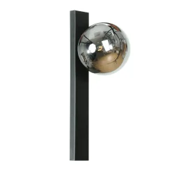 Væglampe Rumba, sort/røggrå, glas/metal Højde 40 cm