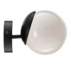 Væglampe Sfera 1 lyskilde glas/sort