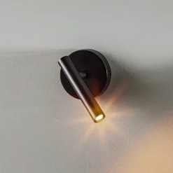 Væglampe Sopel Højde 15 cm, sort