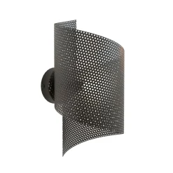 Væglampe Spiral, sort, metal, G9, 29 cm høj