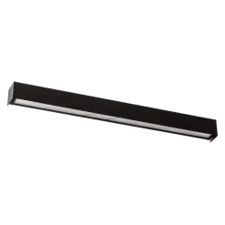 Væglampe Straight L, 122 cm, sort
