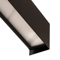 Væglampe Straight L, 122 cm, sort