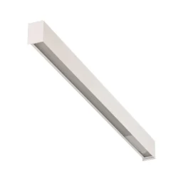 Væglampe Straight M, 92 cm, hvid