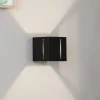 Væglampe Topic op/ned i aluminium, sort