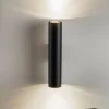 Væglampe Tube op/ned, sort