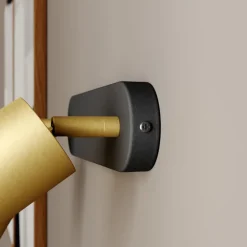 Vægspot Eye Spot med 2 lyskilder, sort/messing