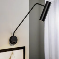 Vægspot Eye Super med afbryder, sort