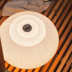 Vibia LED-gulvlampe Knit 7492 beige Højde 51 cm 927 Casambi