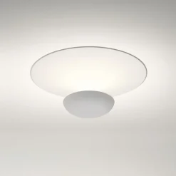 Vibia LED-loftslampe Funnel, hvid, aluminium, Ø 35 cm, 2.700K