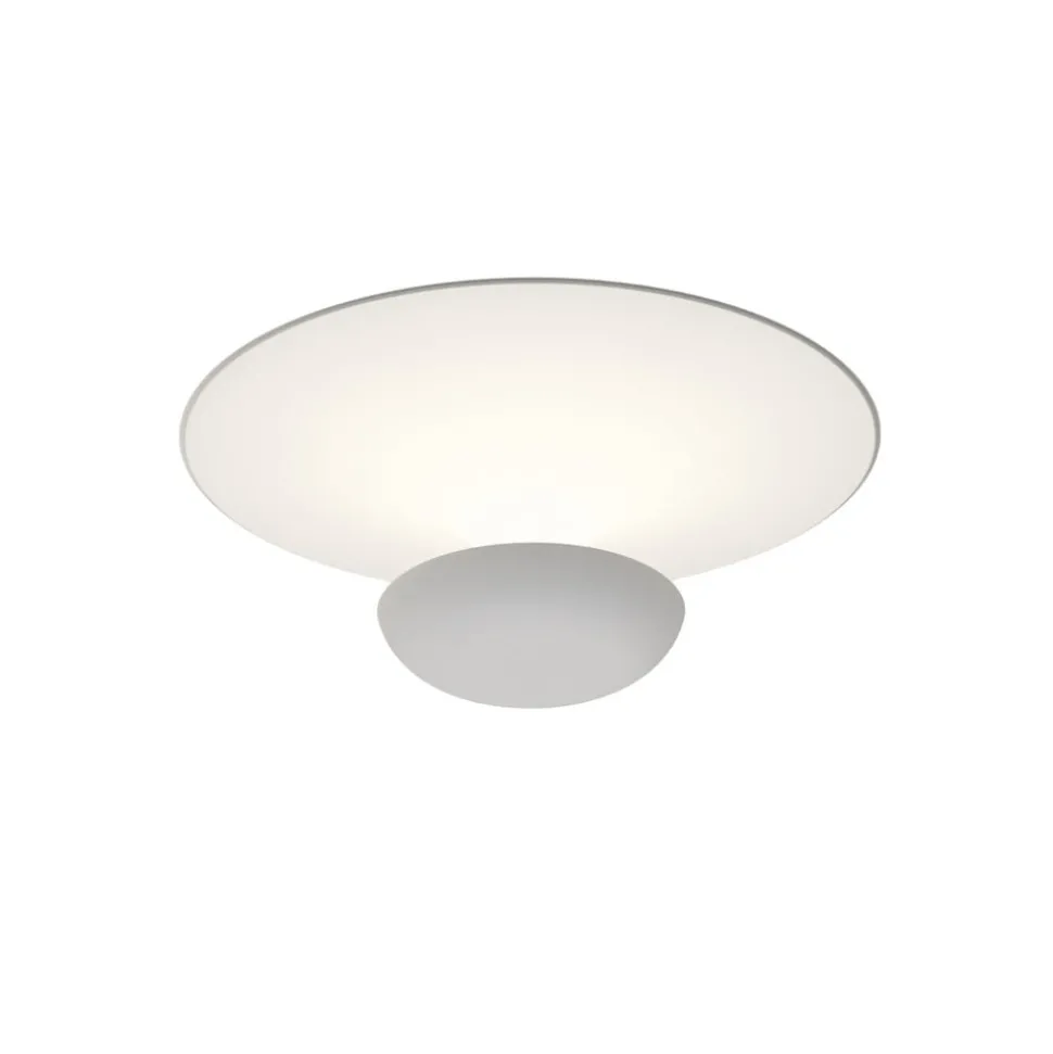 Vibia LED-loftslampe Funnel, hvid, aluminium, Ø 35 cm, 2.700K