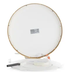 Vika LED-loftlampe, rund, mat guld, Ø 30 cm