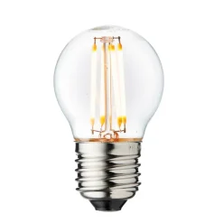 Vilkårlig LED-pære, E27 Ø 4,5 cm 3,5W 2.200K dæmpbar