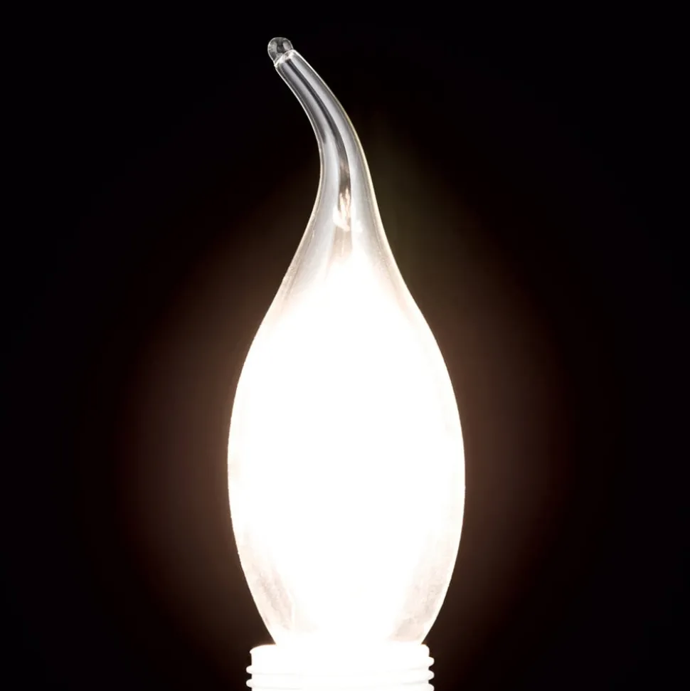 Vindstød LED-kerte E14 4,5 W Filament 827 dæmpes