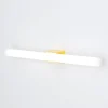 Visagist LED-spejllampe, holder i messing