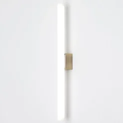 Visagist LED-spejllampe, holder i antik messing