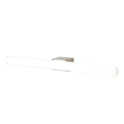 Visagist LED-spejllampe, holder i nikkel, mat