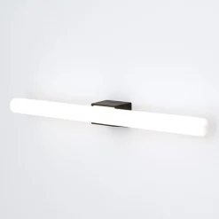 Visagist LED-spejllampe, holder i sort