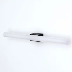 Visagist LED-spejllampe, holder i sort