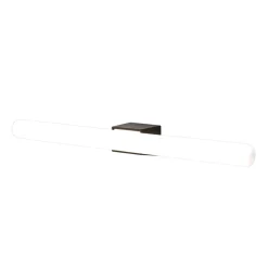 Visagist LED-spejllampe, holder i sort