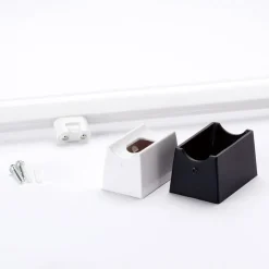 Visagist LED-spejllampe, holder i sort