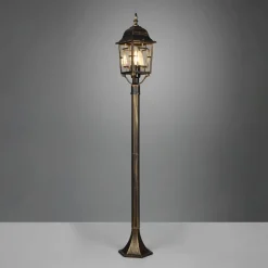 Volturno stibelysning, rustfarvet, højde 100 cm, aluminium