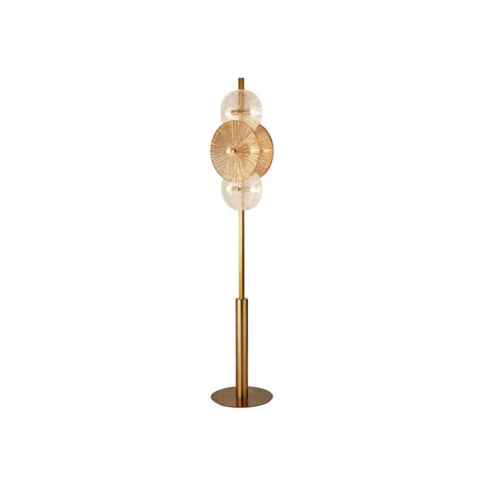 Wagon Wheel gulvlampe, 6-lys