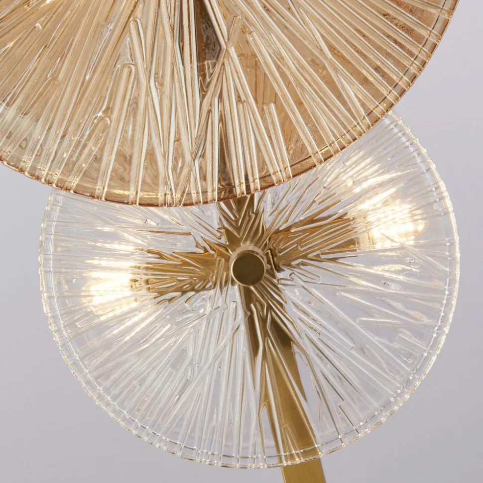 Wagon Wheel gulvlampe, 6-lys