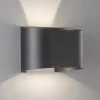 Wall LED-væglampe, 2 lyskilder, rund, sort