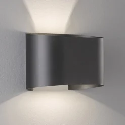 Wall LED-væglampe, 2 lyskilder, rund, sort