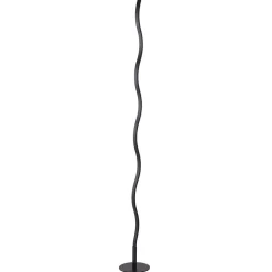 Wave LED-gulvlampe 3.000 K 120cm sort