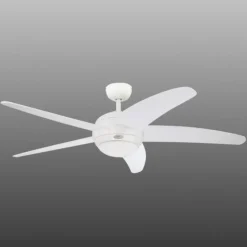 Westinghouse Bendan - Ventilator med fem vinger, hvid